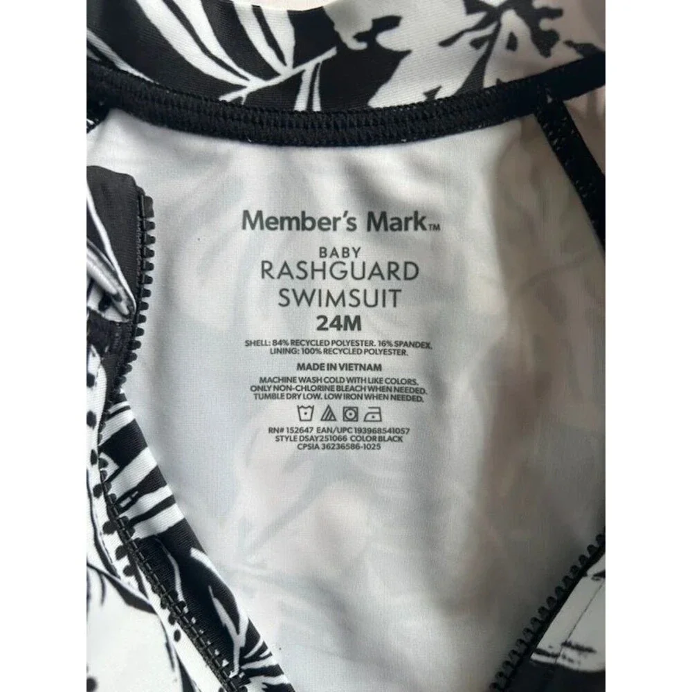 New! Baby Rashguard One-Piece Swimsuit